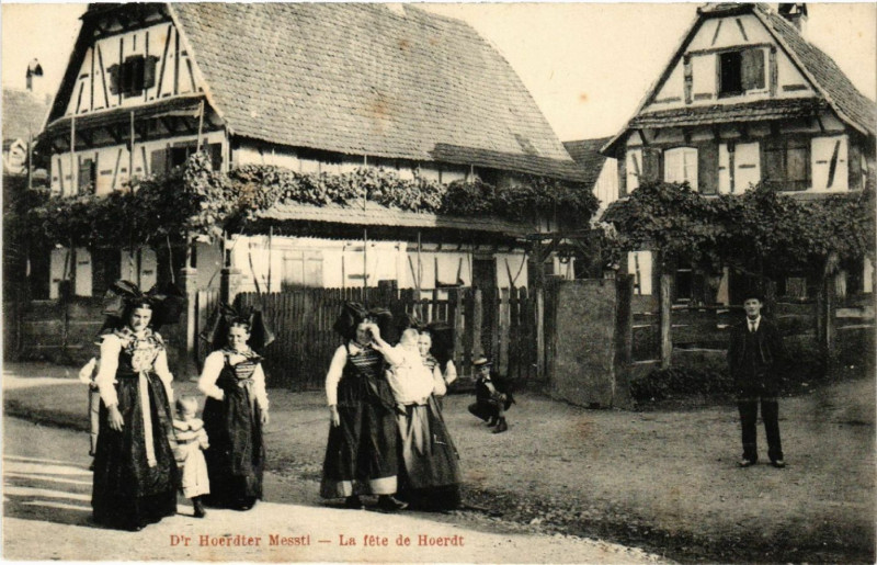 Carte postale ancienne Hoerdt - La Fete de Hoerdt - D'r Hoerdter Messti à Hoerdt