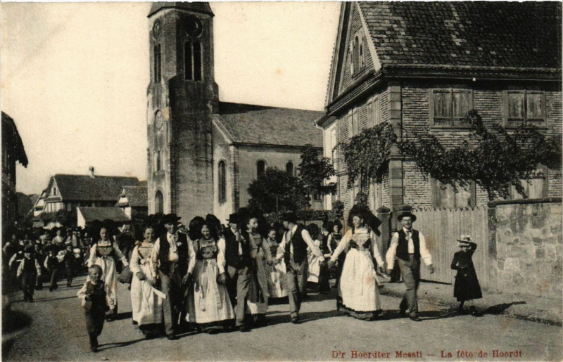 Carte postale ancienne Hoerdt - La Fete de Hoerdt - D'r Hoerdter Messti à Hoerdt