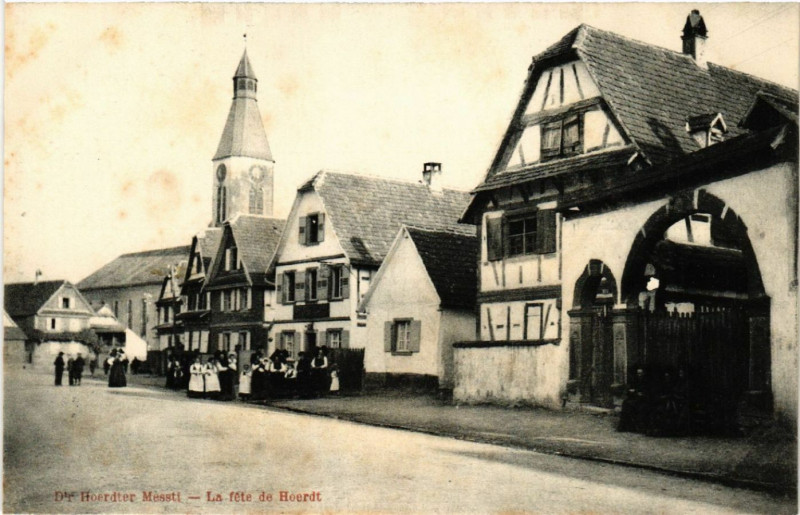 Carte postale ancienne Hoerdt - La Fete de Hoerdt - D'r Hoerdter Messti à Hoerdt