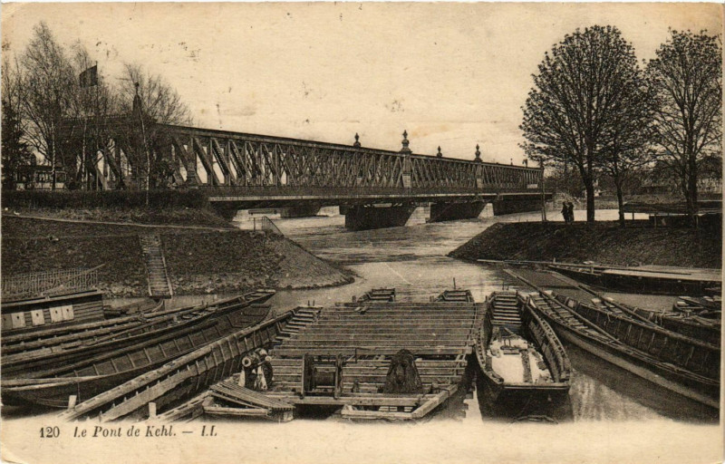 Carte postale ancienne Le Pont Kehl