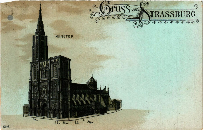 Carte postale ancienne Gruss aus Strasbourg à Strasbourg