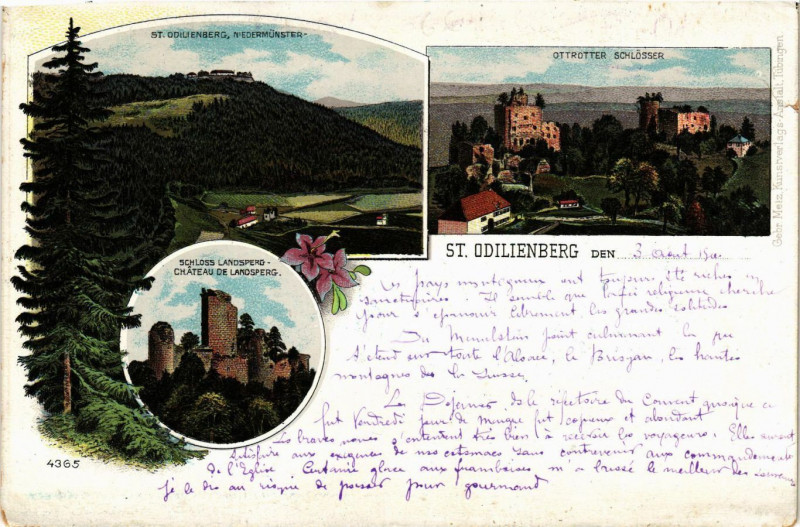 Carte postale ancienne Saint-Odilienberg à Berg