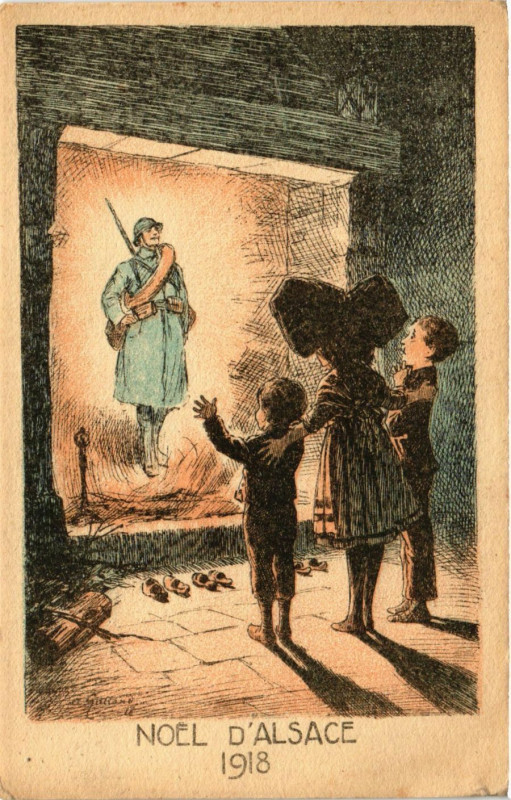 Carte postale ancienne Noel d'Alsace