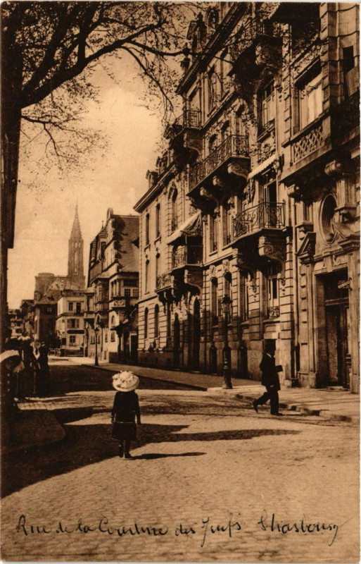 Carte postale ancienne Strassbourg - Pioniergasse