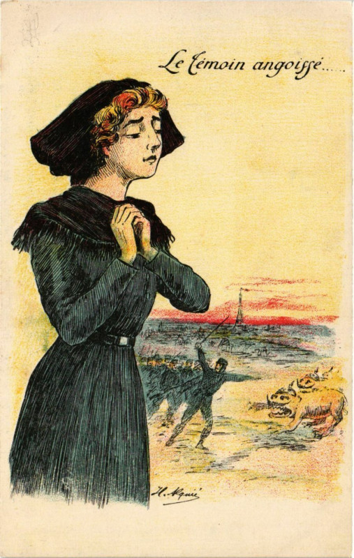 Carte postale ancienne Le lemoin angoiffe