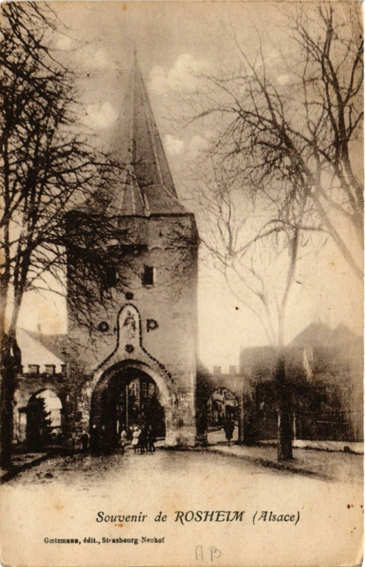 Carte postale ancienne Souvenir de Rosheim à Rosheim