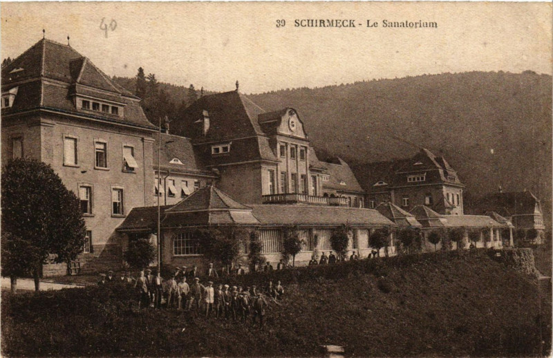 Carte postale ancienne Schirmek - Le Sanatorium