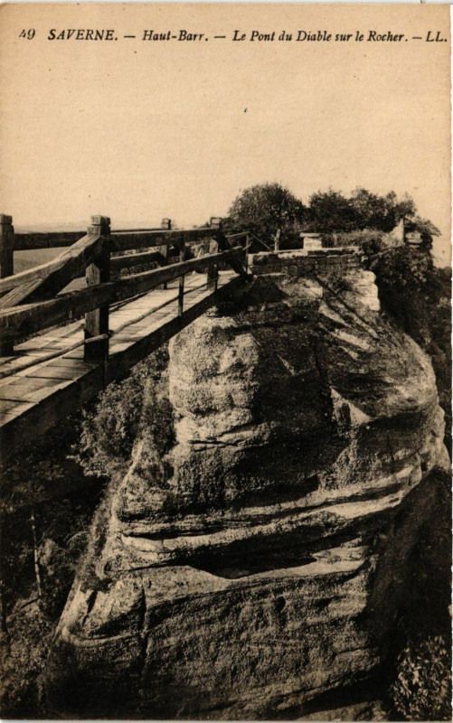 Carte postale ancienne Saverne - Haut Barr à Saverne
