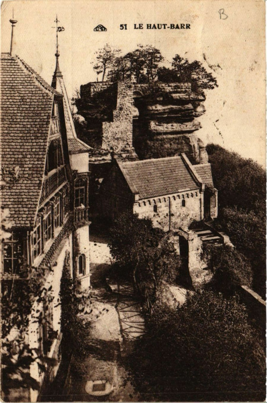 Carte postale ancienne Le Haut Barr à Barr