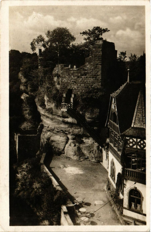 Carte postale ancienne Haut Barr pres Saverne à Barr