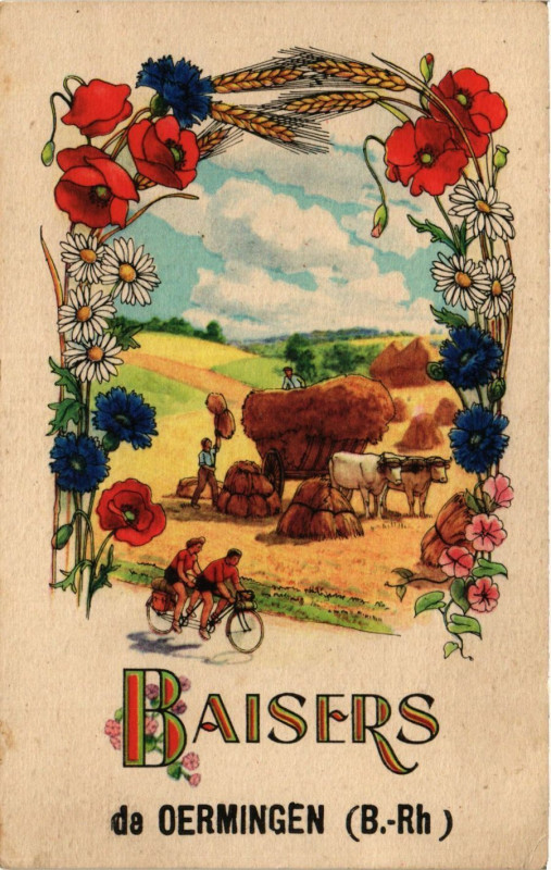 Carte postale ancienne Baisers de Oermingen à Oermingen