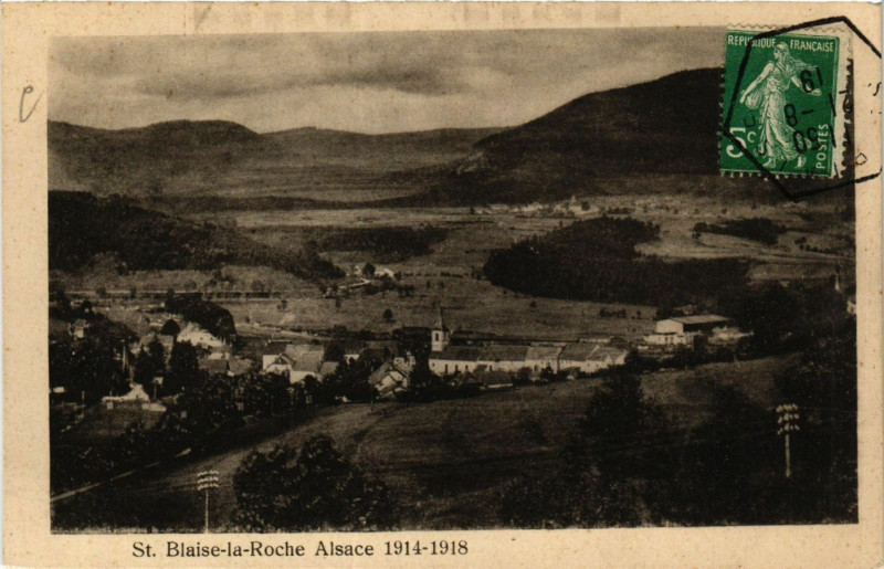 Carte postale ancienne Saint-Blaise la Roche à Saint-Blaise-la-Roche