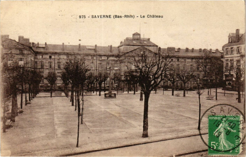 Carte postale ancienne Saverne - Le Chateau à Saverne
