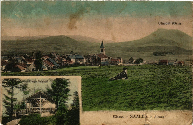 Carte postale ancienne Saales - Alsace à Saales