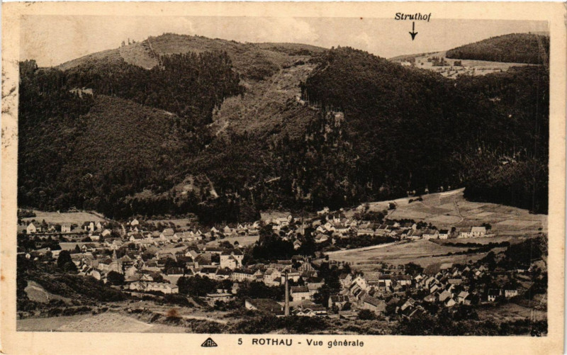 Carte postale ancienne Rothau - Vue générale à Rothau