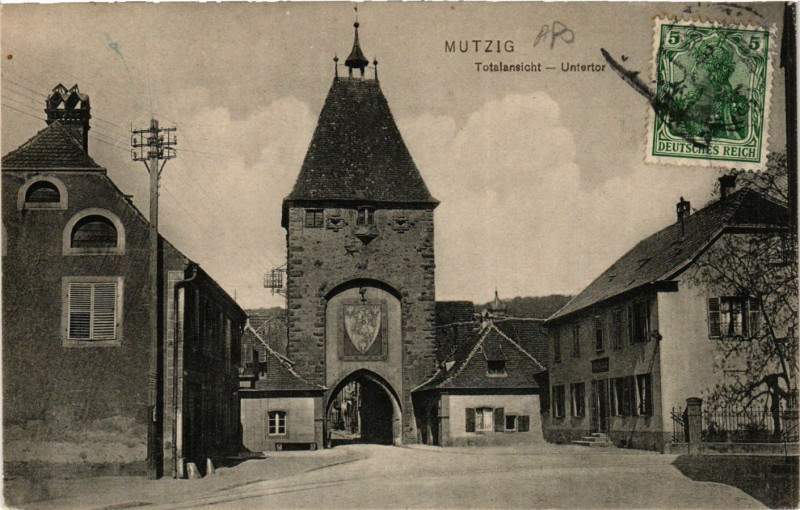Carte postale ancienne Mutzig - Totalansicht à Mutzig