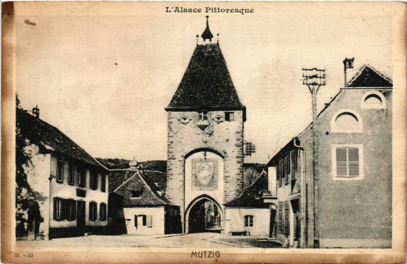 Carte postale ancienne Mutzig - L'Alsace Pittoresque à Mutzig