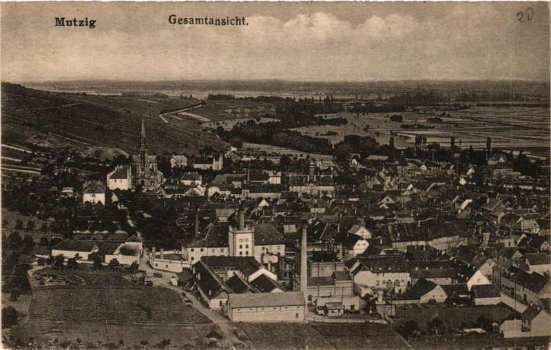 Carte postale ancienne Mutzig - Gesamtansicht à Mutzig