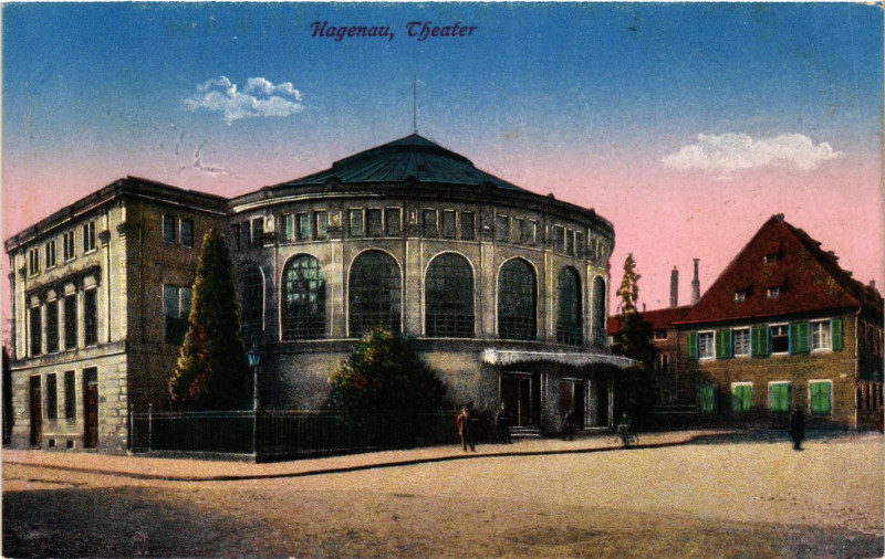 Carte postale ancienne Hagenau - Theater