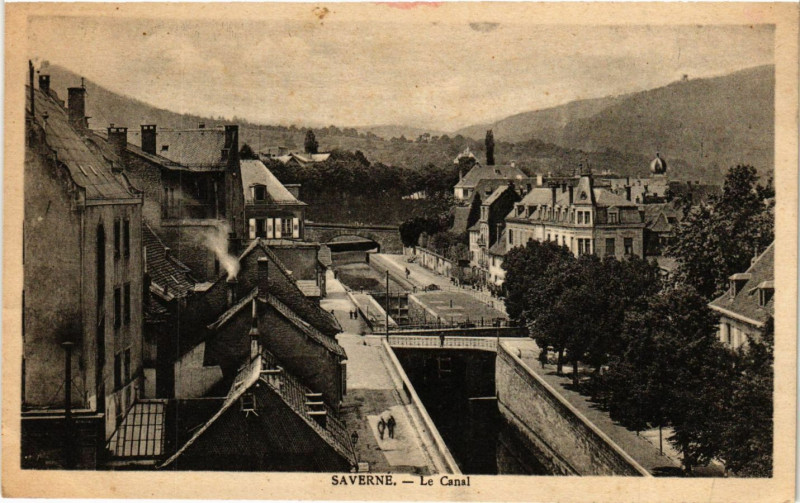 Carte postale ancienne Saverne - Le Canal à Saverne
