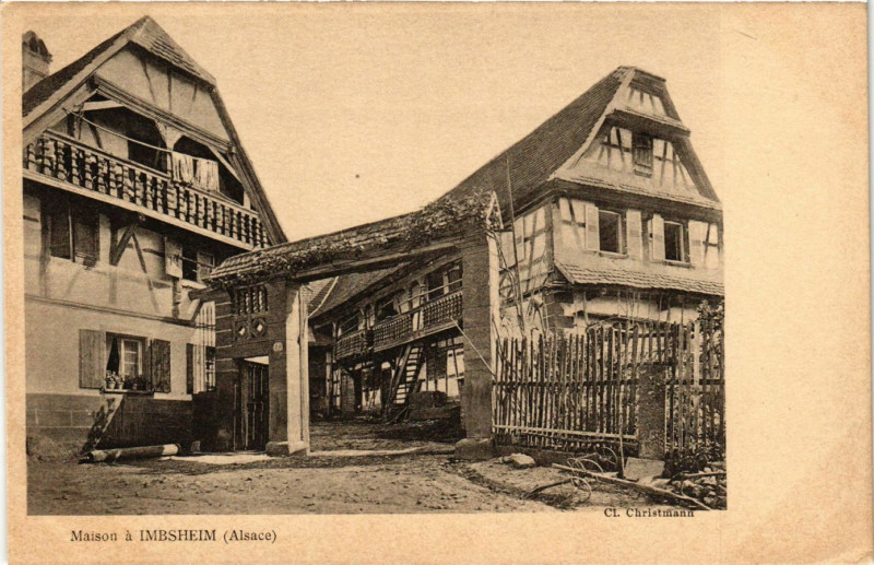 Carte postale ancienne Maison a Imbsheim