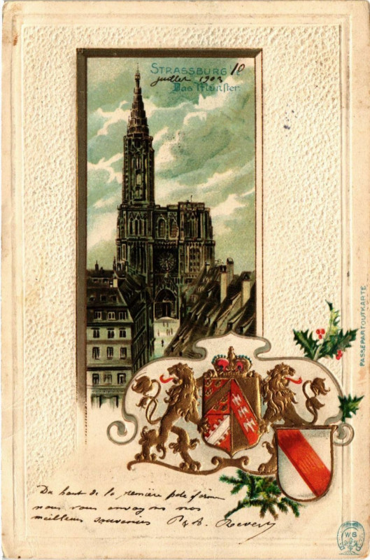 Carte postale ancienne Strassbourg
