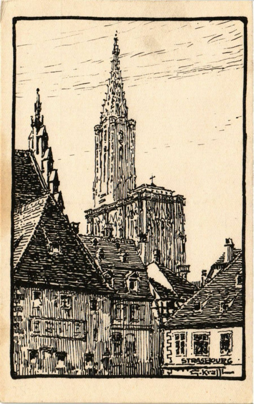 Carte postale ancienne Strasbourg à Strasbourg