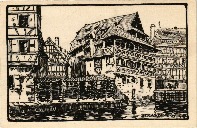 Carte postale ancienne Strasbourg à Strasbourg