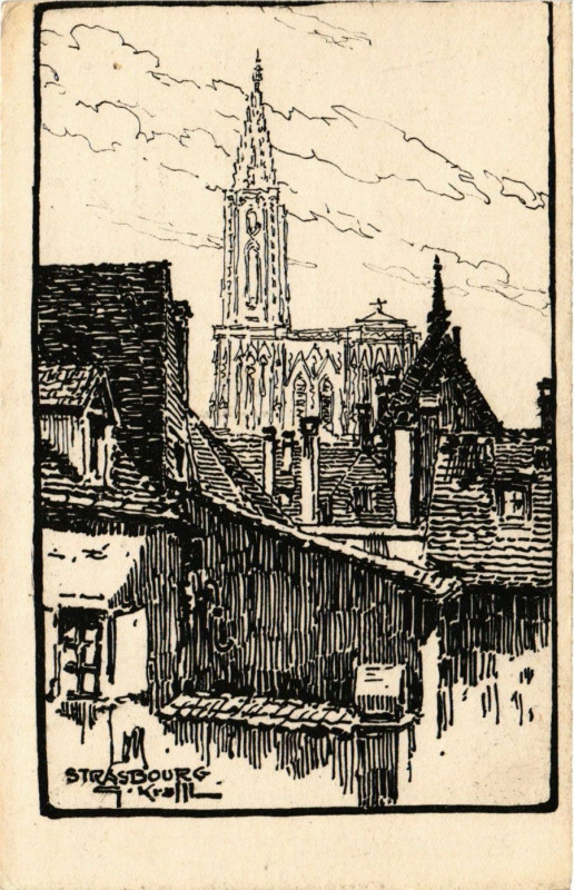 Carte postale ancienne Strasbourg à Strasbourg