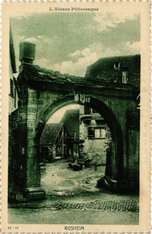 Carte postale ancienne Rosheim - L'Alsace Pittoresque à Rosheim