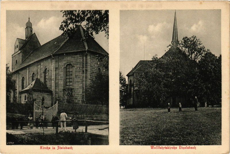 Carte postale ancienne Kirche in Steinbach