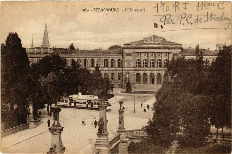 Carte postale ancienne Strasbourg - L'Universite à Strasbourg