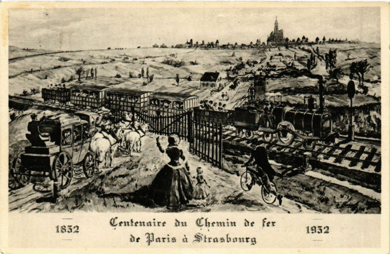 Carte postale ancienne Centenaire du chemin de fer