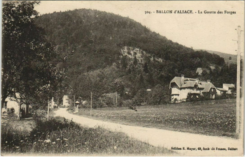 Carte postale ancienne Ballon d'Alsace La Goutte des Forges