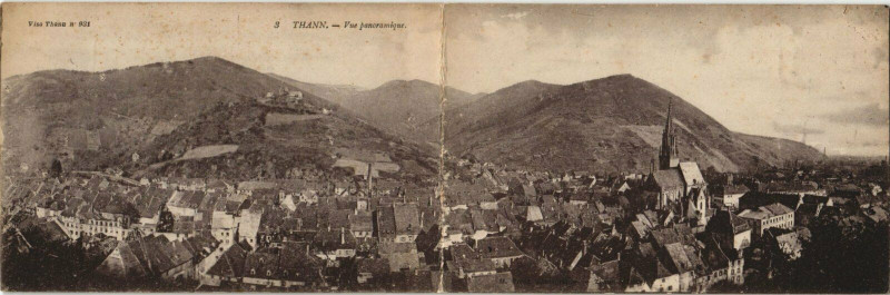 Carte postale ancienne Thann Vue panoramique à Thann