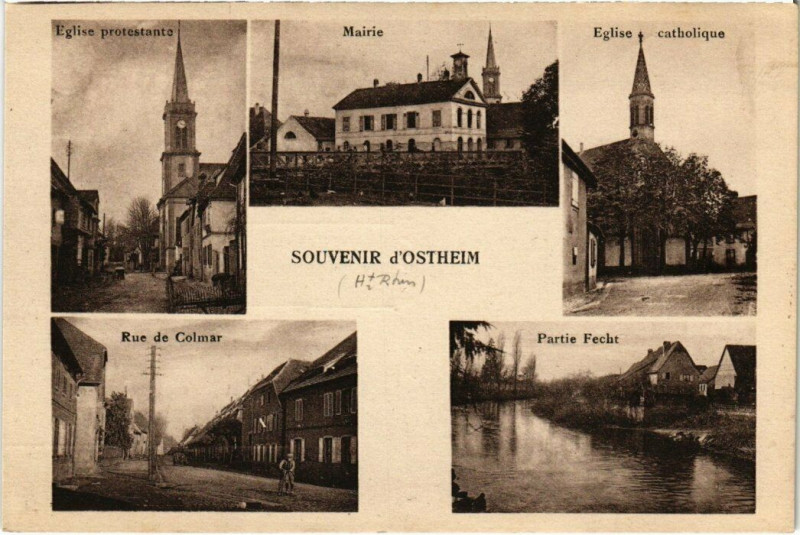 Carte postale ancienne Ostheim - Souvenir à Ostheim