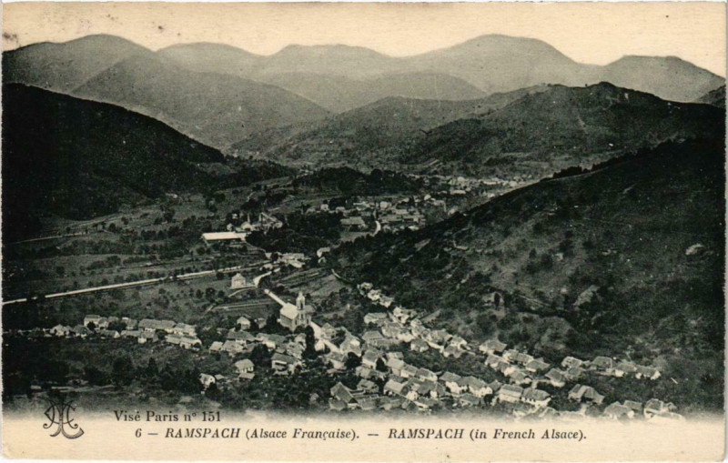 Carte postale ancienne Ranspach - Alsace Francaise à Ranspach