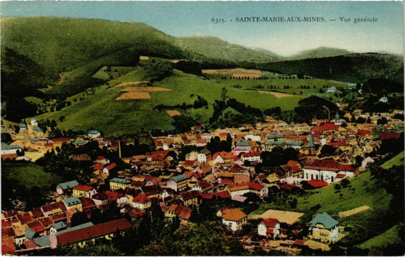 Carte postale ancienne Sainte Marie Aux Mines à Sainte-Marie-aux-Mines