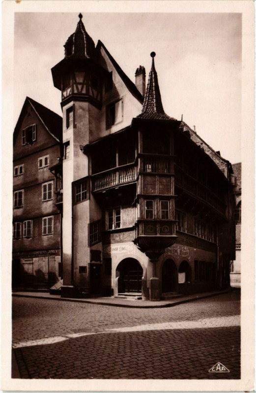 Carte postale ancienne Colmar Maison Pfister à Colmar