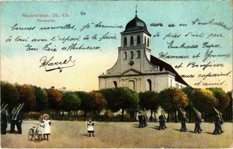 Carte postale ancienne Neubreisach,Ob-Els