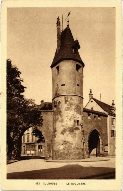 Carte postale ancienne Mulhouse Le Bollwerk à Mulhouse