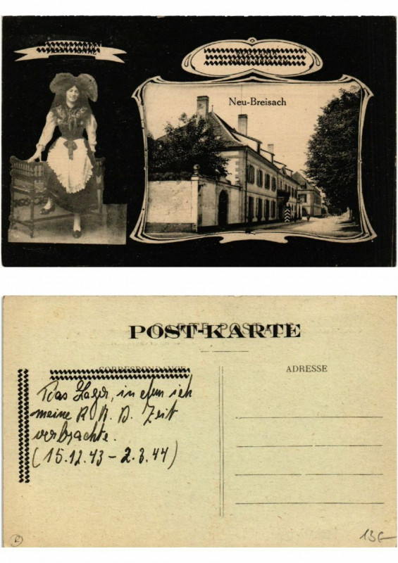 Carte postale ancienne Neu-Breisach . Alsace