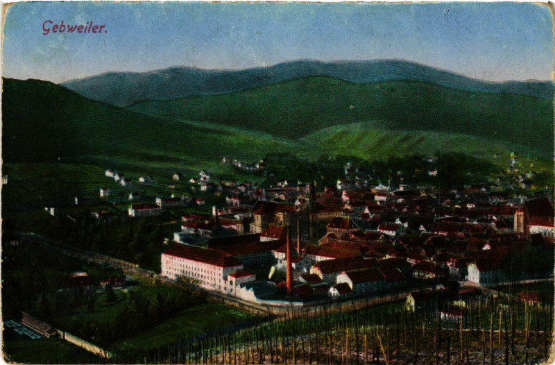 Carte postale ancienne Gebweiler - Vue générale