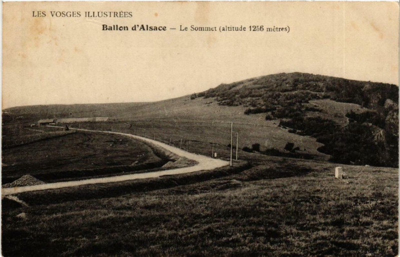 Carte postale ancienne Ballon d'Alsace Le Sommet.