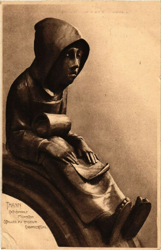 Carte postale ancienne Thann - Cathedrale Munster à Thann