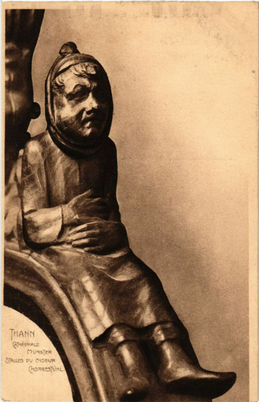 Carte postale ancienne Thann - Cathedrale Munster à Thann