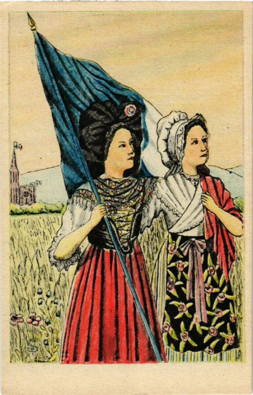 Carte postale ancienne La Patrie retrouvée