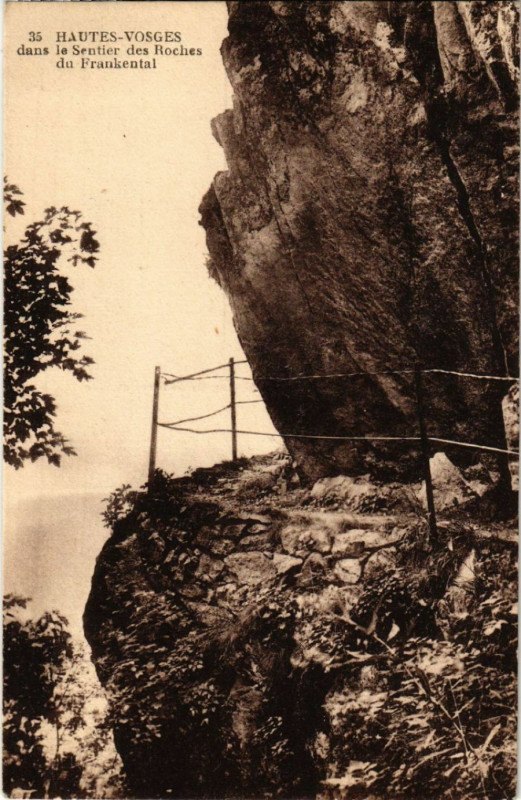 Carte postale ancienne Hautes-Vosges dans le Sentier