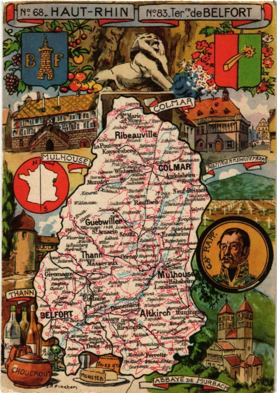Carte postale ancienne Haut-Rhin