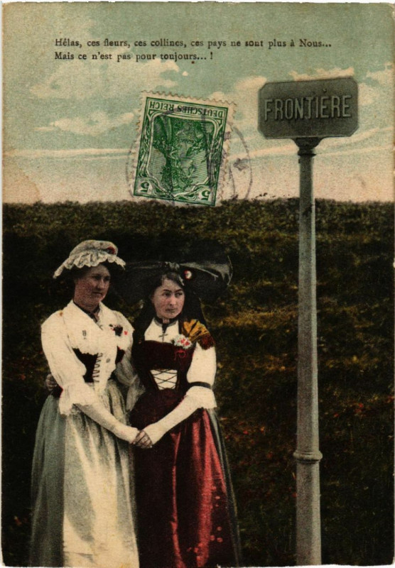Carte postale ancienne Frontiere